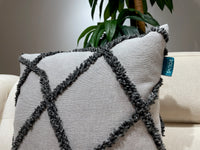 Rolivs Sofen Kırlent 47x47 cm | Cream Texture Punch Dekoratif Yastık