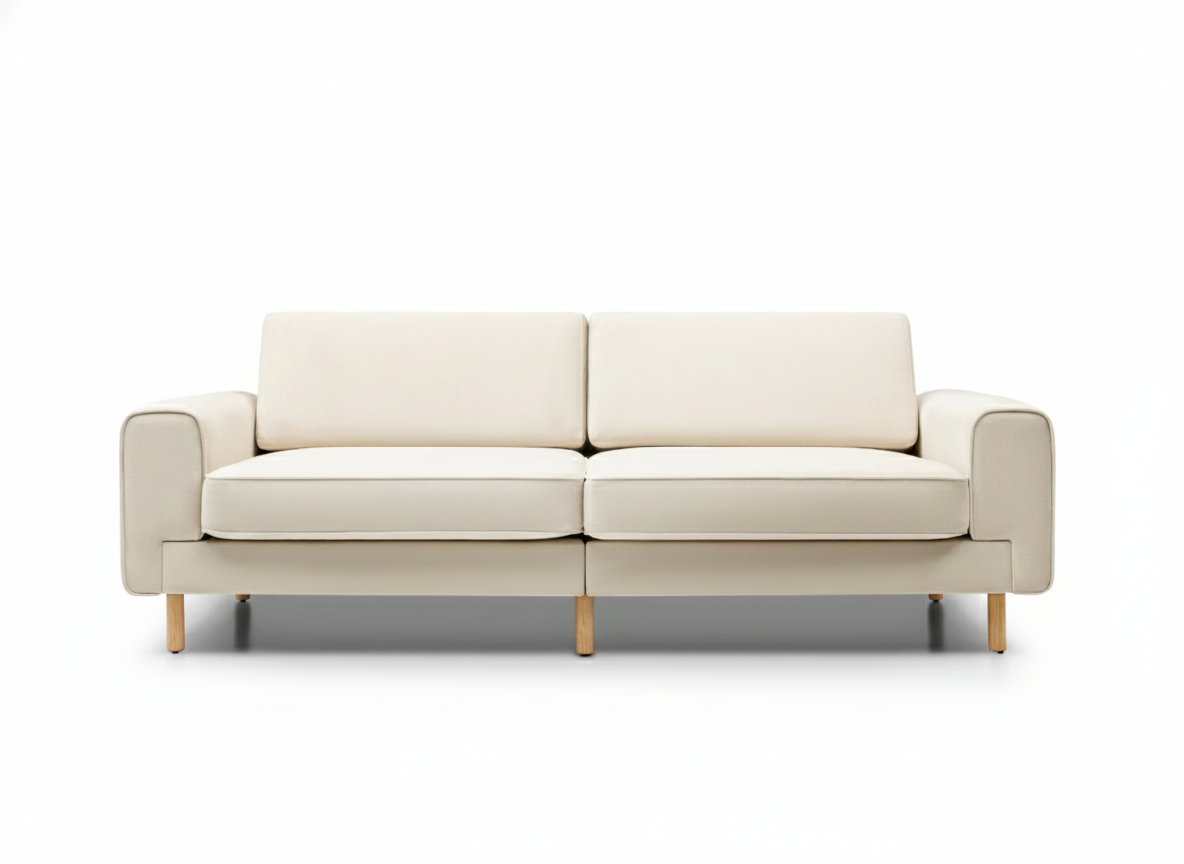 Mokka Üçlü Koltuk - Kadife - Bazalt Yeşili