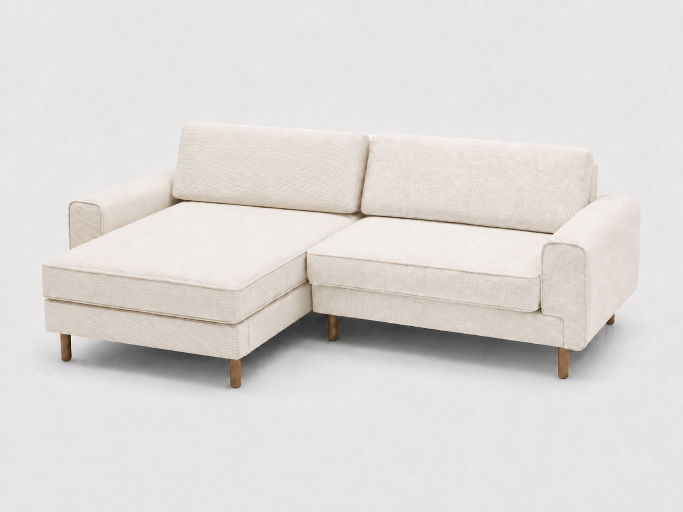 Rolivs Mokka 250 x 180 cm Mini Köşe Koltuk | Modüler, Yumuşak Oturum, Küçük Alanlara Uygun