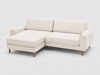 Rolivs Mokka 250 x 180 cm Mini Köşe Koltuk | Modüler, Yumuşak Oturum, Küçük Alanlara Uygun