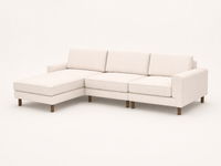 Rolivs Mokka 280 x 180 cm Mini Köşe Koltuk | Modüler, Yumuşak Oturum, Küçük Alanlara Uygun