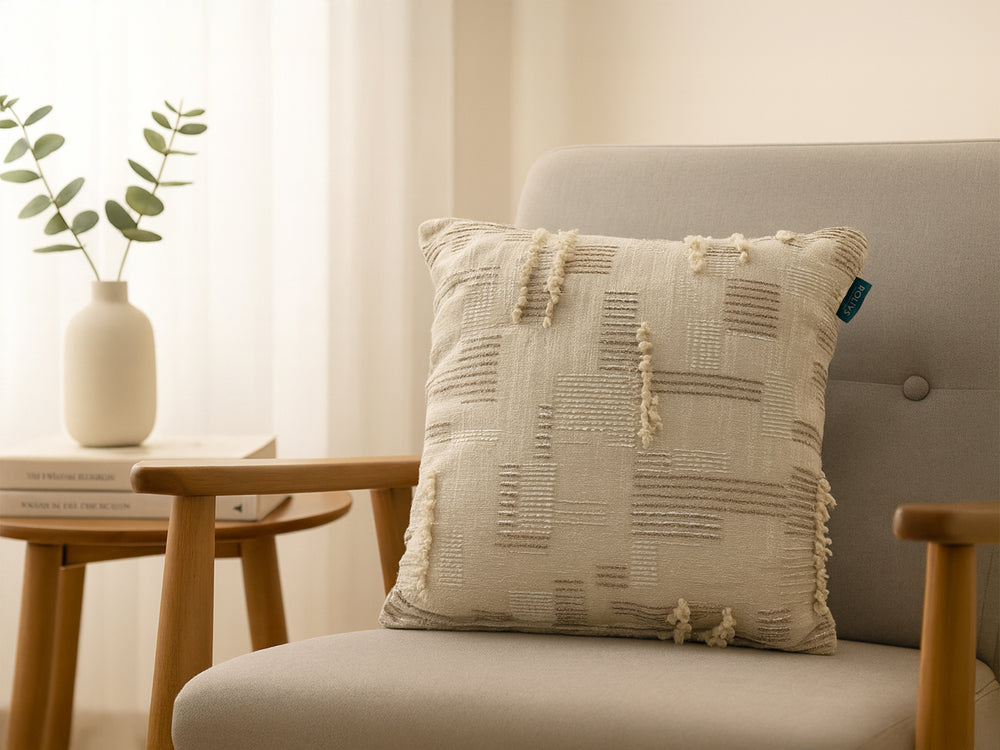 Rolivs Sessiz Kum Kırlent Kılıfı 47x47 cm | Soft Koleksiyon NK2101