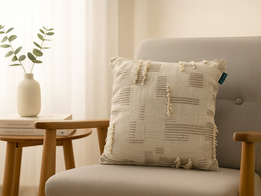 Rolivs Sessiz Kum Kırlent Kılıfı 47x47 cm | Soft Koleksiyon NK2101