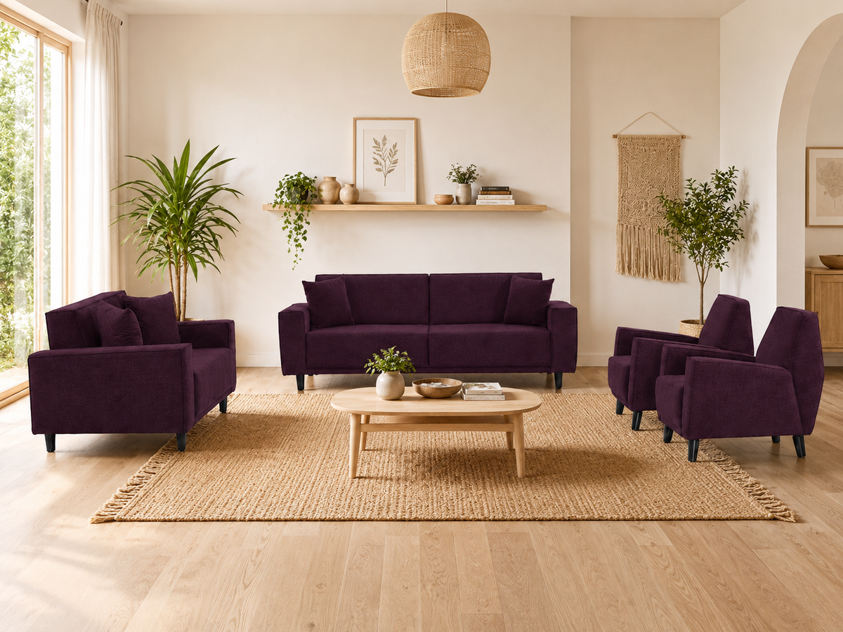 Rivol Modern 3+2+1+1 Koltuk Takımı | Kolay Silinebilir Kumaş