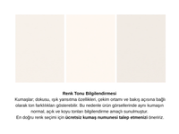 Mokka Üçlü Koltuk - Doğal Doku - Zen Beyazı