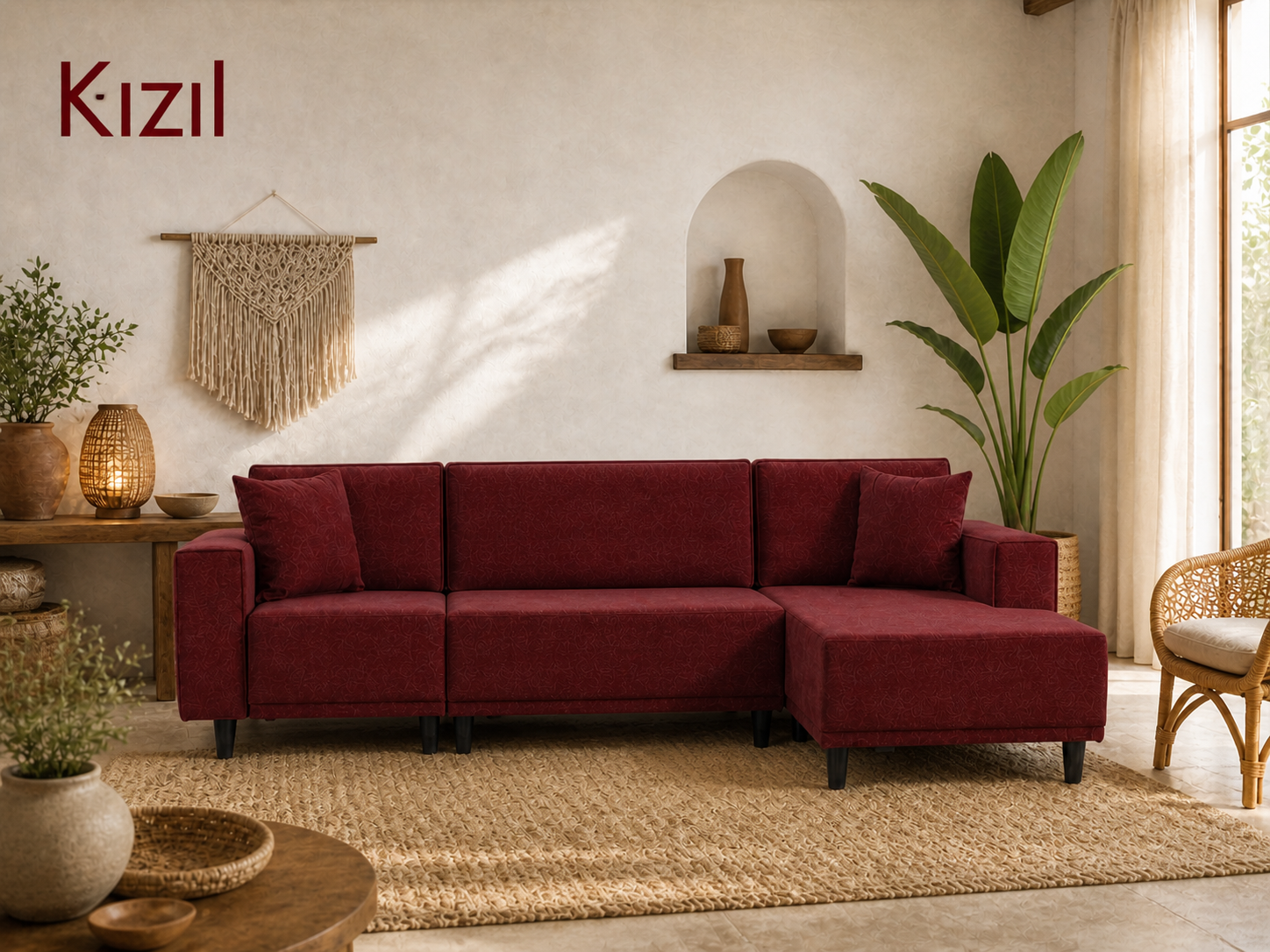 Rivol K60 + J90 + UZ Köşe Koltuk 280x165 cm