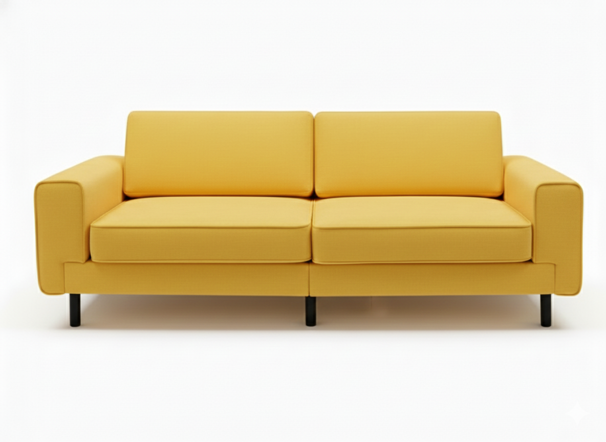 Mokka Üçlü Koltuk - Kadife - Bazalt Yeşili