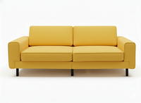 Mokka Üçlü Koltuk - Doğal Doku - Zen Beyazı