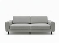 Mokka Üçlü Koltuk - Kadife - Bazalt Yeşili