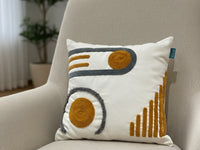 Rolivs Nexa Kırlent 47x47 cm | Art Deco Geometrik Punch Yastık