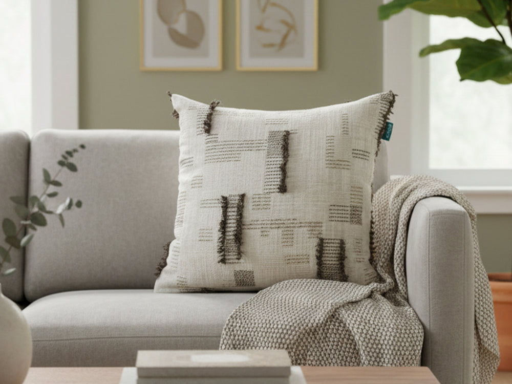 Rolivs Kül İzi Kırlent Kılıfı 47x47 cm | Soft Koleksiyon