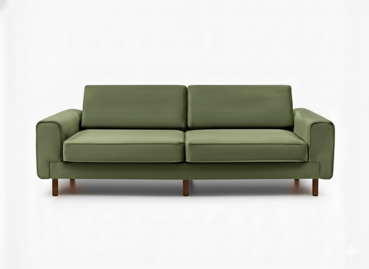 Mokka Üçlü Koltuk - Doğal Doku - Zen Beyazı