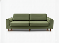 Mokka Üçlü Koltuk - Doğal Doku - Zen Beyazı