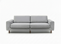 Mokka Üçlü Koltuk - Doğal Doku - Zen Beyazı