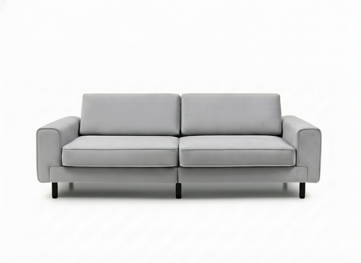 Mokka Üçlü Koltuk - Doğal Doku - Zen Beyazı