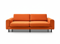 Mokka Üçlü Koltuk - Kadife - Bazalt Yeşili