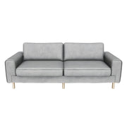 Rolivs Mokka Üçlü Koltuk | 220x 90 cm | Doğal Doku - Volkan Taşı